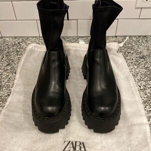 Women’s Black Zara Platform Boots